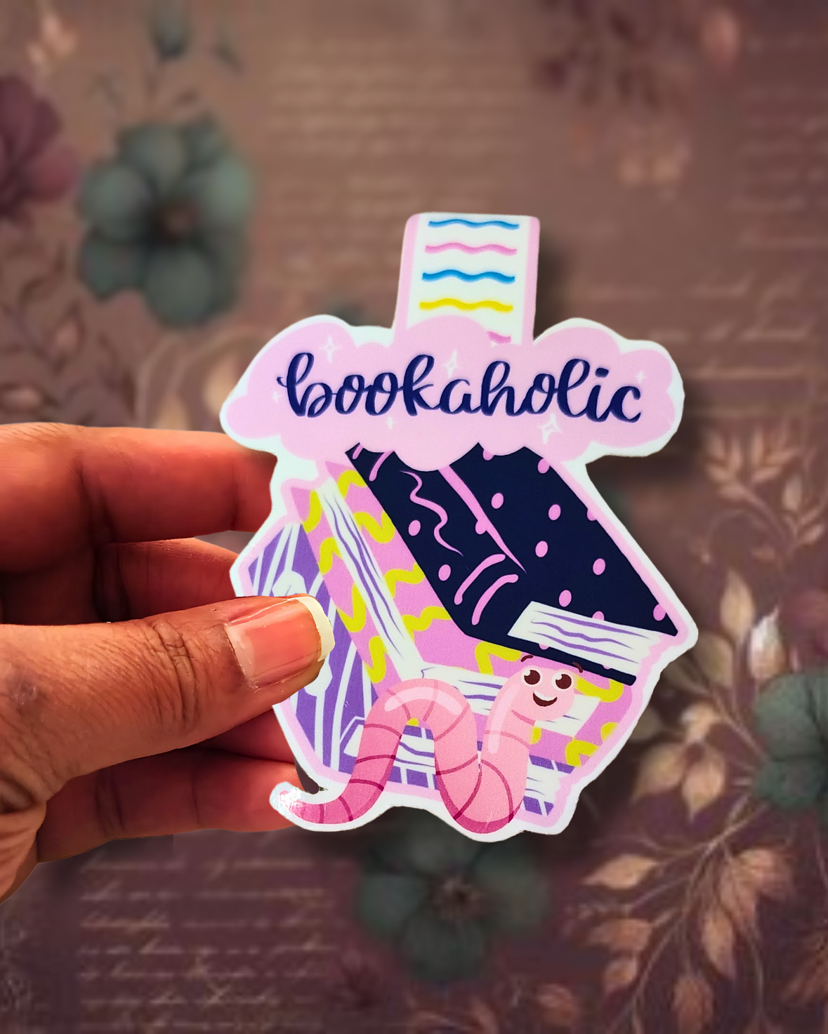 "Book-A-Holic" Magnetic Bookmark