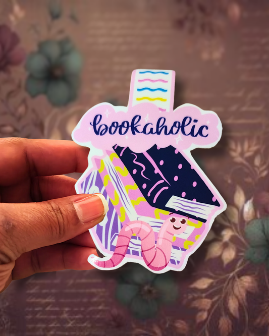 "Book-A-Holic" Magnetic Bookmark