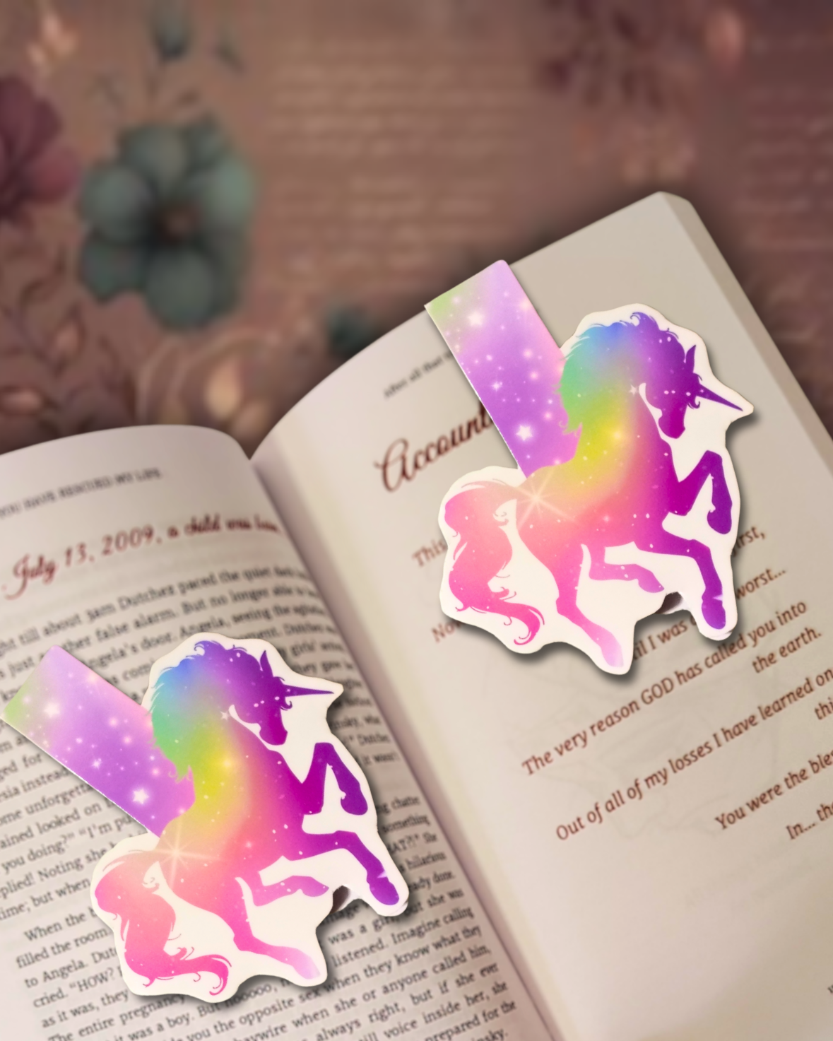 "Rare and Radiant" Magnetic Unicorn Bookmark(s)