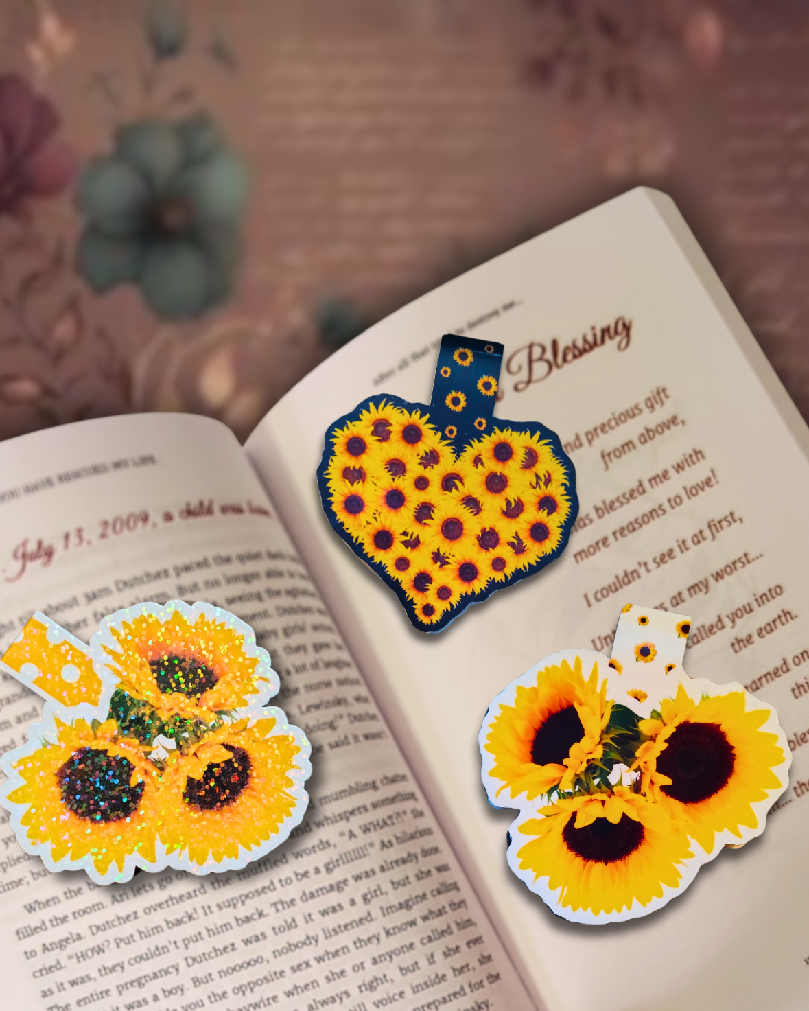 "Sun-Kissed" A Magnetic Bookmark(s) Collection