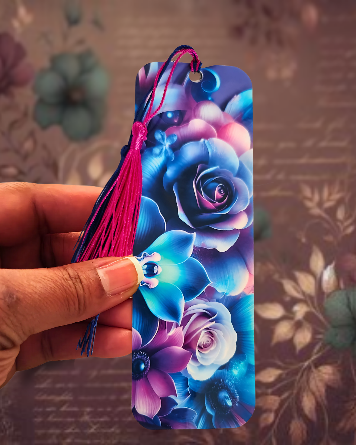 "Trust, Paths, and Pages" Traditional Bookmark/w Tassels
